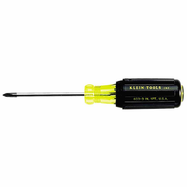 Profilated Phillips-Tip Cushion-Grip Screwdriver, #1, 6-3/4 in L, 409-603-3