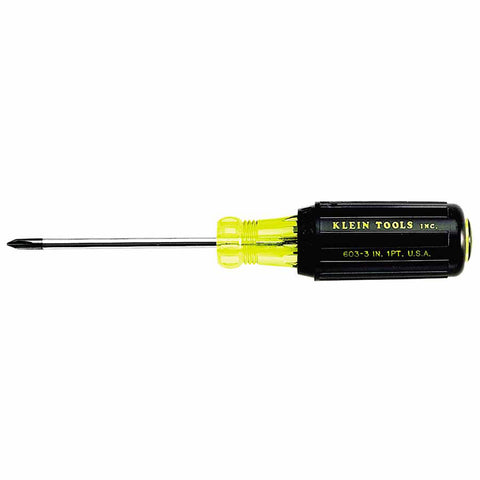 Profilated Phillips-Tip Cushion-Grip Screwdriver, #1, 6-3/4 in L, 409-603-3