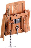Tool Pouches, 11 Compartment, Black, Leather, Belt Slot 409-5167