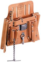 Tool Pouches, 11 Compartment, Black, Leather, Belt Slot 409-5167