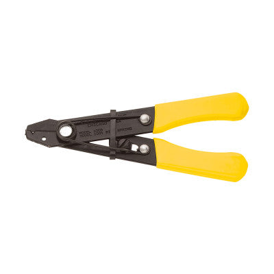 Compact Wire Stripper/Cutter w/ Spring, 5 in Long, 26-12 AWG Solid/Stranded, Yellow 409-1004