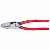 New England Linesman Pliers, 9 1/2 in Length, Plastic Coated Handle 414-0911240SBA