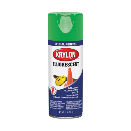 Fluorescent Paints, 11 oz Aerosol Can, Green 425-K03106888