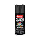 Fusion All-in-One Paint + Primer, 12 oz, Black, Satin 425-K02732007