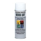 Industrial Work Day Enamel Paint, 10 oz Aerosol Can, Flat White 425-A04422007