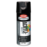 Interior/Exterior Industrial Maintenance Paint, 12 oz Aerosol Can, Glossy Black 425-K01601A07
