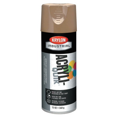 Interior/Exterior Industrial Maintenance Paint, 12 oz Aerosol Can, Khaki 425-K02504A07