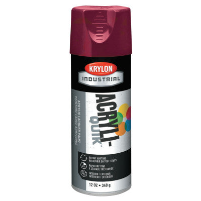 Interior/Exterior Industrial Maintenance Paint, 12 oz Aerosol Can, Cherry Red 425-K02101A07