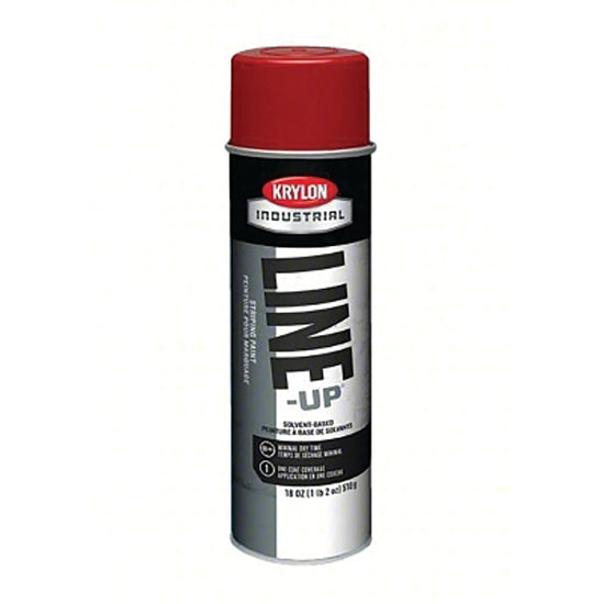 Line-Up Pavement Striping Paint, 18 oz, Aerosol Can, Firelane Red, Flat 425-K00830308