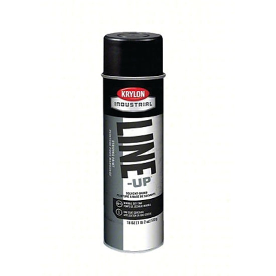 Line-Up Pavement Striping Paint, 18 oz, Aerosol Can, Cover-Up Black, Flat 425-K00830408