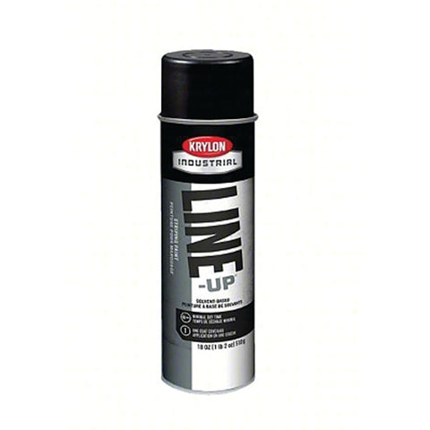 Line-Up Pavement Striping Paint, 18 oz, Aerosol Can, Cover-Up Black, Flat 425-K00830408
