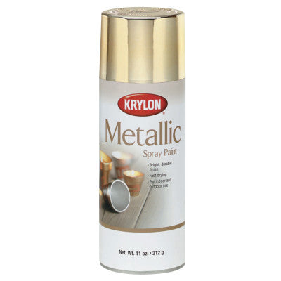 Metallic Paint, 11 oz Fill, Aerosol Can, Bright Gold 425-K01701A77