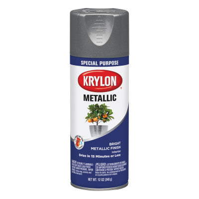 Metallic Paint, 11 oz Fill, Aerosol Can, Dull Aluminum 425-K01403777