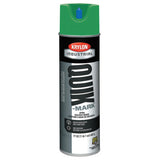 Quik-Mark APWA Solvent-Based Inverted Marking Paint, 17 oz Aerosol Can, Grn 425-A03631007