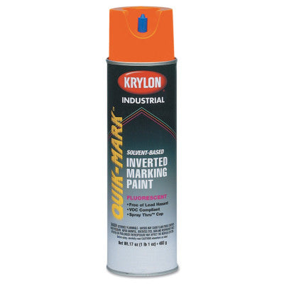 Quik-Mark Fluorescent Inverted Marking Paint, 17oz, Red/Orange 425-AT3701007
