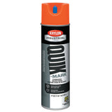 Quik-Mark Fluorescent Inverted Marking Paint, Solvent Base, 17oz Aerosol, Fluorescent Orange 425-A03702007