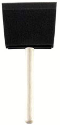 Foam Brushes, 1 in W, Foam, Wood handle 425-99081610