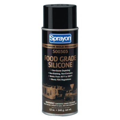 General-Purpose Food Grade Silicone Mold Release Lubricants, 12 oz Aerosol Can 425-S00303000