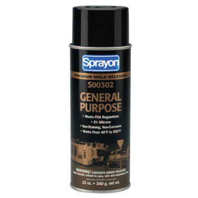 General-Purpose Mold Release Lubricants, 12 oz, Aerosol Can 425-S00302000