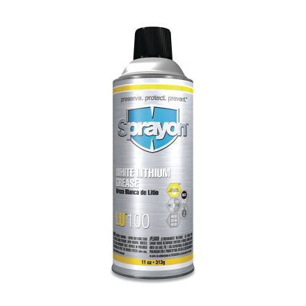 LU100 White Lithium Grease, 16 oz, Aerosol Can 425-SC0100000