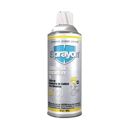LU700 Food Grade Machine Oil, 10 oz Aerosol Can 425-SC0700000