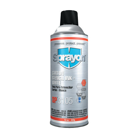 Stencil Inks, 12 oz Aerosol Can, White 425-SC3105000