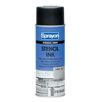 Stencil Ink, 12 oz Aerosol Can, Dark-Blue 425-S03109000