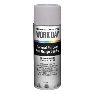 Industrial Work Day Enamel Paint, 10 oz, Aerosol Can, Gray Primer 425-A04418007