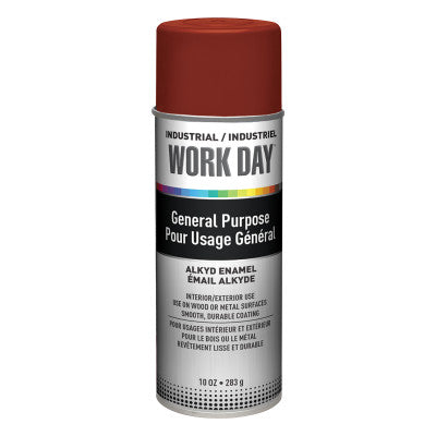 Industrial Work Day Enamel Paint, 10 oz, Aerosol Can, Red Primer 425-A04419007