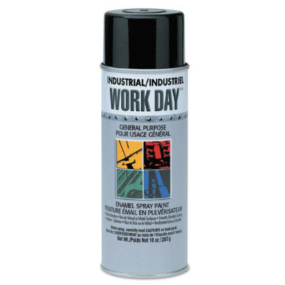 Industrial Work Day Enamel Paint, 10 oz Aerosol Can, Gloss Red 425-A04404007