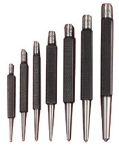 Center Punches w/Square Shank, 5 in, 1/4 in tip, Steel 681-51284
