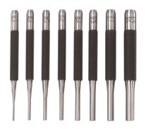 Drive Pin Punches, 4 in, 3/32 in tip, Steel 681-52579