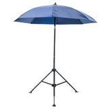 Heavy-Duty Construction Umbrella, 7 ft, Blue, Heavy-Duty Vinyl 160-UM7VB