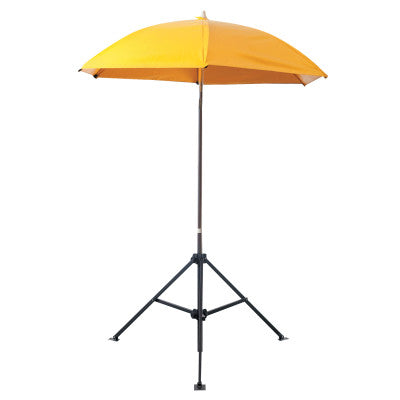 Heavy-Duty Construction Umbrella, 7 ft, Yellow, Vinyl, Includes Extension Pole/Case 160-UM7VY