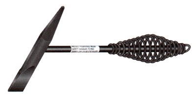 Spring Handle Chipping Hammer, LH-2, 10 in, 16 oz Head, Chisel and Pick, Steel Handle 380-09140