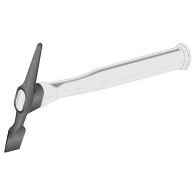 Chipping Hammer, 12 in OAL, 16 oz Head, Chisel and Pick, Thermoplastic Handle 380-09200