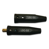 International DINSE Type Cable Connector, Complete Unit, 4 thru 1/0, Single Oval thru Point, 250 Amp 380-05430