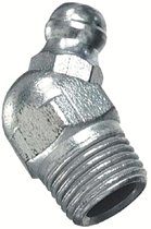 Grease Fitting, 1/4 in -28, 45? Angle-Short Thread, 7/8 in L 438-5210