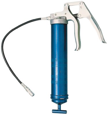 Pistol Grip Heavy-Duty Grease Gun, 14.5 oz Cartridge, 18 in Whip Hose/Coupler 438-1133