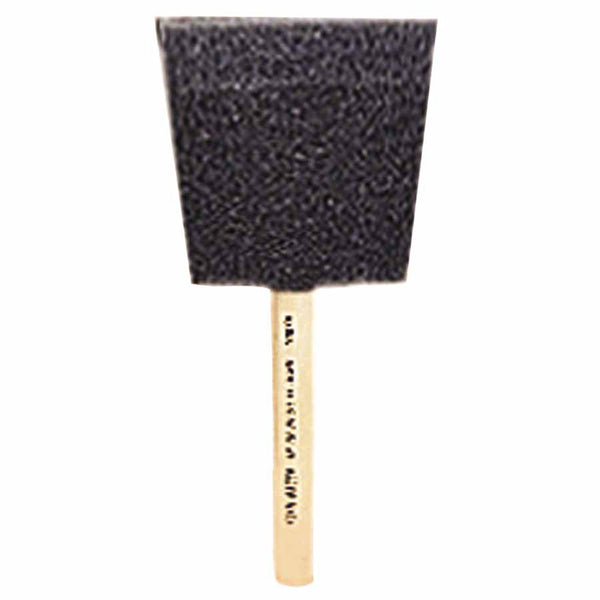 Foam Brush, 1 in W, Wood Handle 449-8505-1