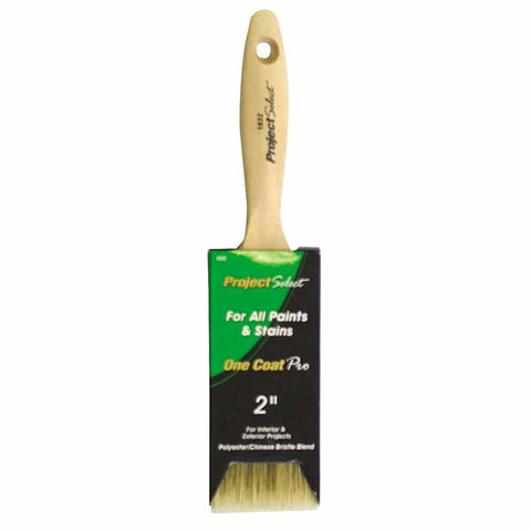Poly/China Bristle Blend, 9/16 in thick, 2 3/4 in trim, Wood handle 449-1832-2
