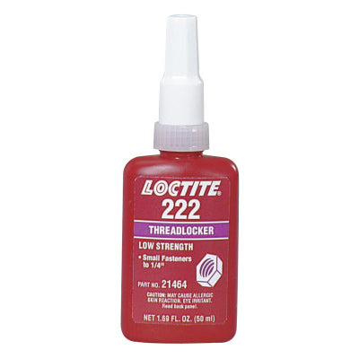 222 Threadlocker, Low Strength/Small Screw, 10 mL, Purple 442-231125