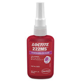 222MS Threadlocker, Low Strength/Small Screw, 0.5 mL, 1/4 in dia or Smaller, Purple 442-231483