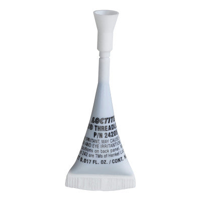 242 Threadlocker, Medium Strength, 0.5 mL, 1/4 in to 3/4 in Thread, Blue 442-230718