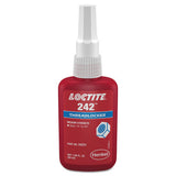 242 Threadlocker, Medium Strength, 50 mL, 1/4 in to 3/4 in Thread, Blue 442-135355
