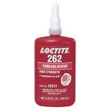 262 Threadlocker, Medium to High Strength, 250 mL, Up to 3/4 in Thread, Red 442-135375
