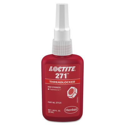 271 Threadlocker, High Strength, 50 ml, Red 442-135381