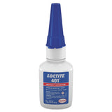 401 Prism Instant Adhesive, Surface Insensitive, 20 g Bottle, Clear 442-135429