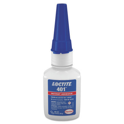 401 Prism Instant Adhesive, Surface Insensitive, 20 g Bottle, Clear 442-135429