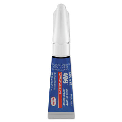 409 Super Bonder Instant Adhesive, General Purpose Gel, 3 g, Tube, Clear 442-233744
